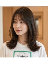 ユニット 蕨西口店(UNIT)&nbsp;ミディアムレイヤー/チャコールグレー/20代30代/髪質改善/蕨駅