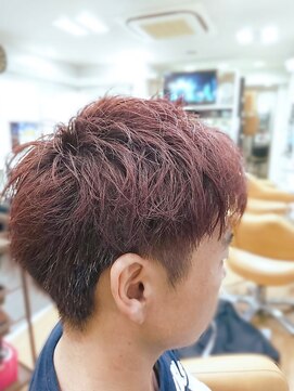 トゥエンティーフォー 和泉店(24) ツーブロック×レッドブラウン