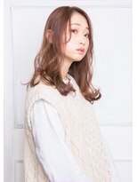 モカ ヘアーデザイン(moca HAIR DESIGN) パープル系のカラーで黄色味を抑えたセミロング