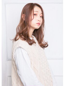 モカ ヘアーデザイン(moca HAIR DESIGN) パープル系のカラーで黄色味を抑えたセミロング