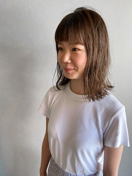 ブルー(BLUE) #BLUE 透明感×ミディアム