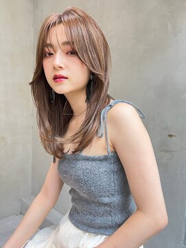 メーヴェ(Mowen) mowen×シースルーバング×顔周りレイヤー×ストレート