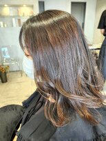 ジェコ(gecko)&nbsp;[gecko. Miwako]あいされ韓国風セミロング低明度ピンクカラー