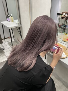 リアン バイ キートス(Lien by kiitos) ラベンダーグレージュ/ダークグレージュ/暗髪/韓国ヘア