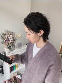 耳かけオールバック