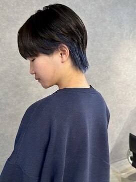 イトシテ メンズインナーブルー×シースルーマッシュ 【鎌田 隆雅】