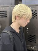 【GEEKS渋谷】シースルーマッシュウルフ/ブロンド/中性的ウルフ
