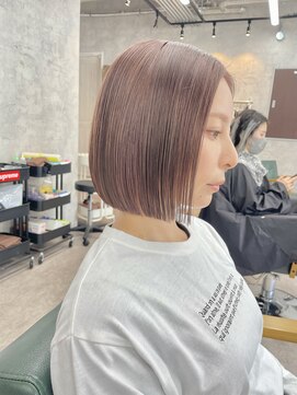 リミットバイアフィナー 大宮店(limit by Afinar) 切りっぱなしボブ/ケアブリーチ/ハイトーンカラー