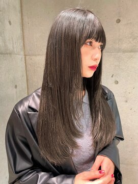 ロンドローズ 名古屋(Lond damaskRose) ブリーチ 学割 オリーブベージュ レイヤーカット リタッチ205