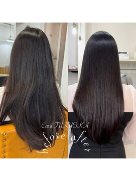 カラ フクオカ(Cara FUKUOKA) 《★髪質改善うる艶ストレート+カット★》【before→after】
