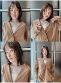 ミディアムレイヤースタイル