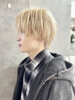 ハイトーンブロンド ウルフショート