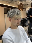 金メッシュツイストスパイラルパーマ