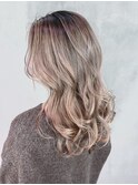 ロング美髪くびれミディ顔周りレイヤーおくれ毛_ba544901