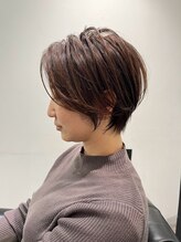 ジエクト 心斎橋 【似合わせカット】フェザーショート/マロンベージュ/ショート