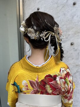 ミラ(Mila) ふわふわサイド編みおろしヘア♪卒業式成人式ヘアセット