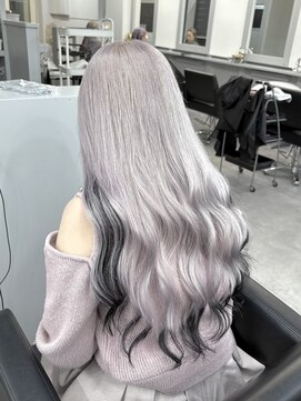 シェイロ(Cielro) エンドカラー/イヤリングカラー☆ブラック×ホワイトカラー