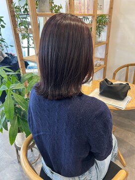 ソラ 京都桂川店(SORA.) 暖色カラー×切りっぱなしボブ