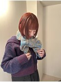 オレンジ ミニボブ