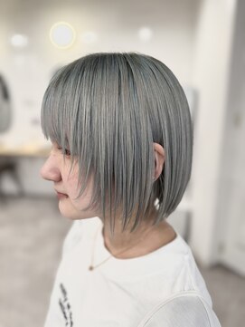 シアン 橋本店(Shian) レイヤーボブ　フェイスレイヤー　シアーブルー