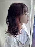 アプリコットピンク×ピンクブラウン