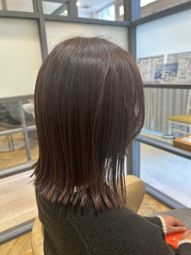 ヘア ルーナ バイ アプリーレ(hair lune by Aprire) うるツヤナチュラルストレートミディ透明感モーブブラウン