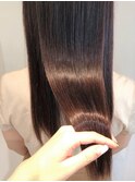 髪質改善トリートメント*ダークブラウン*ロング*30代40代50代
