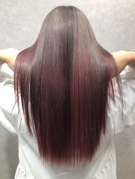 アルケー ヘアアンドヘッドスパ 錦糸町南口店(arche Hair&head spa) アンブレラカラー/こなれミディ/ウェーブパーマ/前髪/錦糸町