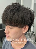 メンズフィール 心斎橋(MEN'S FEEL) MEN’S HAIR/波巻きツイストスパイラル/リバースセンターパート