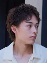 テン 心斎橋(tenn.)&nbsp;アクティブショートフェザーパーマルーズショートセンターパート