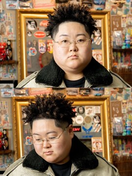 マーリィズバーバー 本店(MARLEY'S BAR BER) スパイキーアフロ 厚木