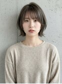 韓国風レイヤーボブxダークグレージュ