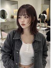 シエル 一社(cher)&nbsp;プツッとボブ顔まわりレイヤー