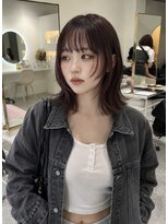 シエル 一社(cher) プツッとボブ顔まわりレイヤー