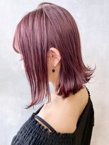 アイティー バイ アルバム 中野店(IT by ALBUM)&nbsp;ピンクラベンダーボブ_インナーグレージュ_ba307232