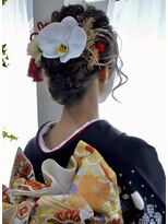 ヘアー カフェ コトノハ(hair cafe kotonoha)&nbsp;【コトノハ】胡蝶蘭ヘアー 成人式 卒業式 振袖 袴ヘアー着物ヘア