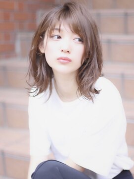 ピープスアンドスー 表参道 渋谷(Peeps&Suu.) 韓国風外はねミディアム/髪質改善/20代30代40代