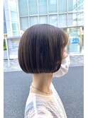 20代30代大人可愛い小顔ボブ前下がりショートハイライト