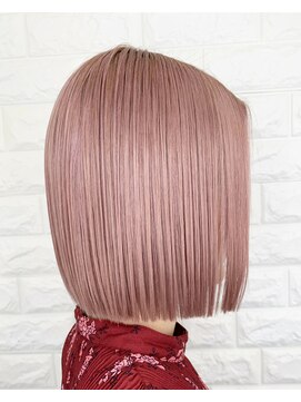 フィーネ 横浜(Fi -Ne) #ベビーピンク#ボブ#切りっぱなしボブ