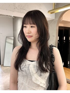 ローレン(LOREN) デザインカラー/レイヤーカット/ウェットヘア/オリーブベージュ