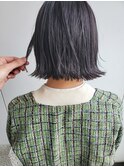 大人の切りっぱなしボブ