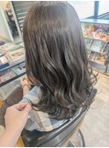 【グレージュ/アッシュ/外はね/巻き髪/透明感】