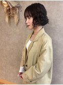 ボブ×パーマ