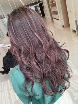 ルプル バイ フェイス 磯子(L'pul by face) ピンク系カラー/バレイヤージュ/白髪ぼかし【スタイリスト桂口】