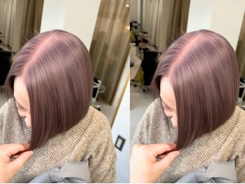 スラッシュアイボリー(SLASH ivory)の写真/《姫路発＊白髪ぼかしの専門技術》通常の白髪染めでは出せない透明感と明るさで、上品な艶髪を叶えます◎