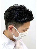 銀座マツナガ 神田店&nbsp;20代30代ビジネスツーブロック刈り上げショートパーマ