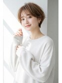 透明感ナチュラル＊大人可愛い丸みショート