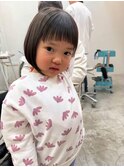 キッズカット☆女の子☆パッツン前髪ショートボブ☆入園式卒園式