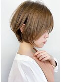 大人ショートボブ◎小顔見せ丸みショート20代30代40代