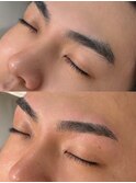 メンズアイブロウスタイリング　眉毛ワックス